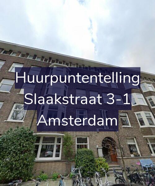 Foto gevel Huurpuntentelling voor Slaakstraat 3-1, Amsterdam
