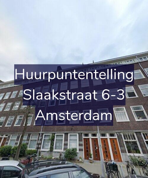 Foto gevel Huurpuntentelling voor Slaakstraat 6-3, Amsterdam