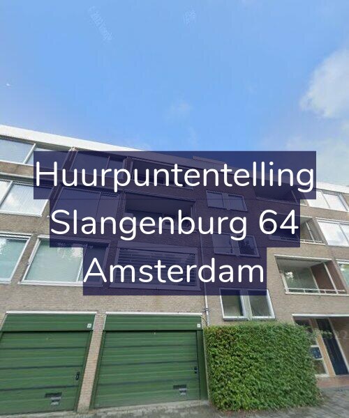 Foto gevel Huurpuntentelling voor Slangenburg 64, Amsterdam