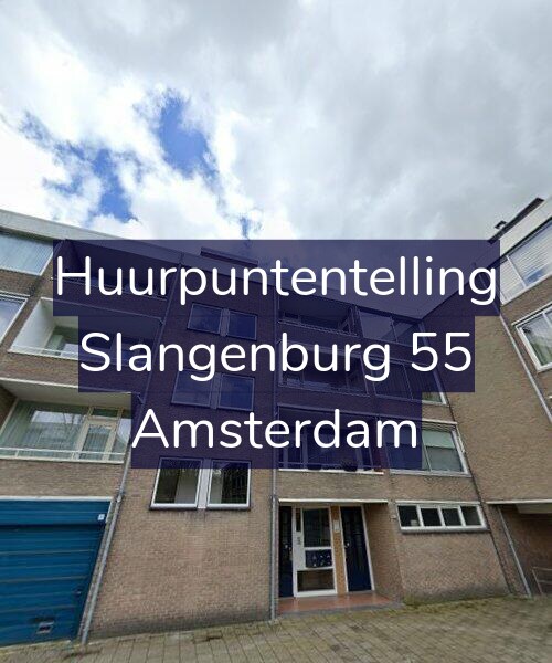 Foto gevel Huurpuntentelling voor Slangenburg 55, Amsterdam