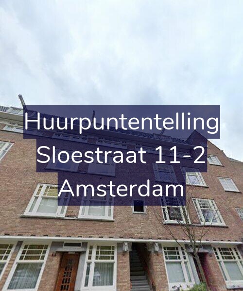Foto gevel Huurpuntentelling voor Sloestraat 11-2, Amsterdam