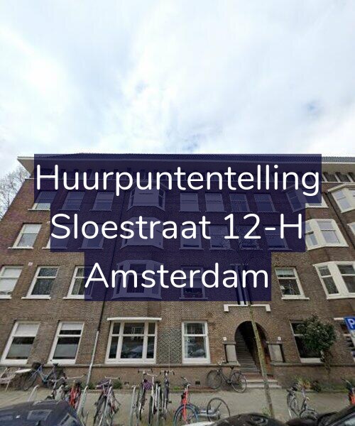 Foto gevel Huurpuntentelling voor Sloestraat 12-H, Amsterdam