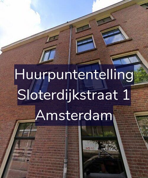 Foto gevel Huurpuntentelling voor Sloterdijkstraat 1, Amsterdam