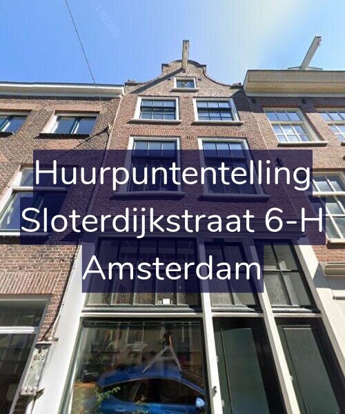 Foto gevel Huurpuntentelling voor Sloterdijkstraat 6-H, Amsterdam