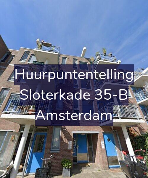 Foto gevel Huurpuntentelling voor Sloterkade 35-B, Amsterdam