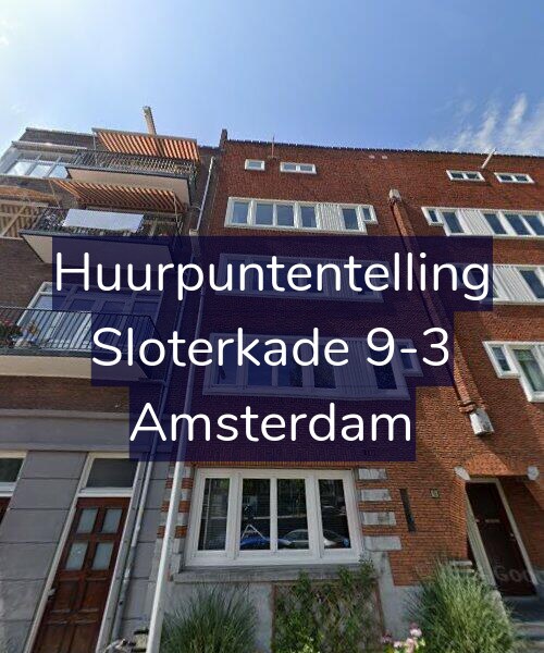 Foto gevel Huurpuntentelling voor Sloterkade 9-3, Amsterdam
