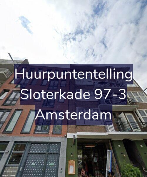 Foto gevel Huurpuntentelling voor Sloterkade 97-3, Amsterdam
