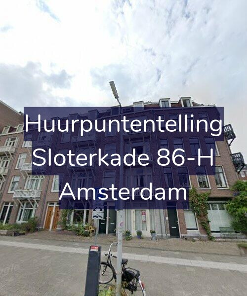 Foto gevel Huurpuntentelling voor Sloterkade 86-H, Amsterdam