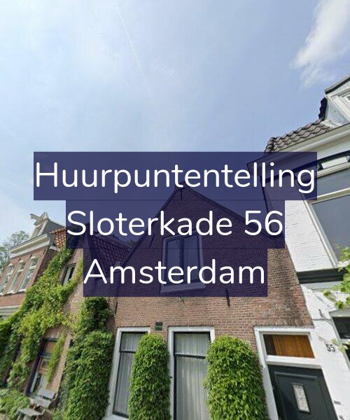 Foto gevel Huurpuntentelling voor Sloterkade 56, Amsterdam