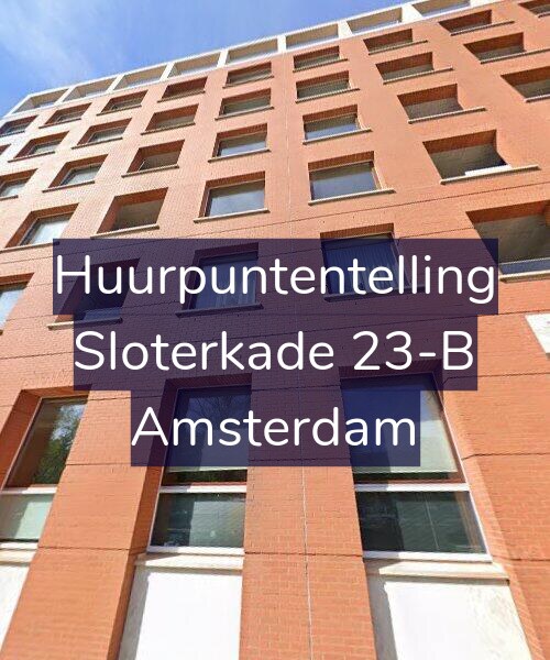 Foto gevel Huurpuntentelling voor Sloterkade 23-B, Amsterdam