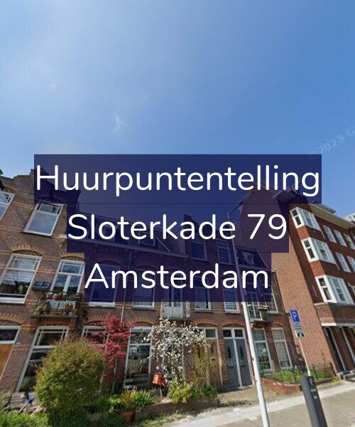 Foto gevel Huurpuntentelling voor Sloterkade 79, Amsterdam