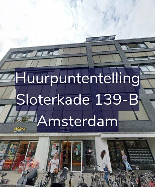 Foto gevel Huurpuntentelling voor Sloterkade 139-B, Amsterdam