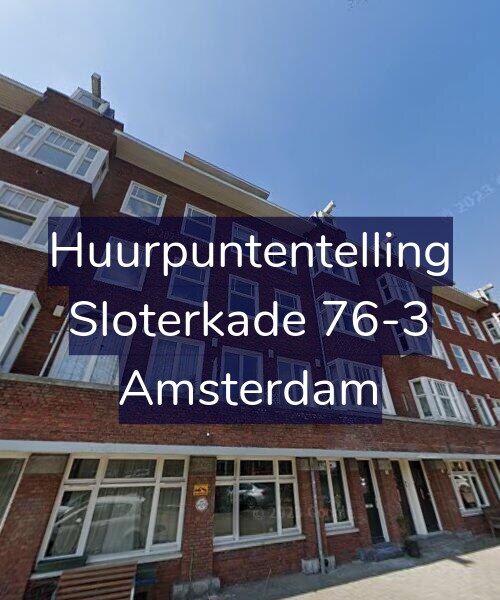 Foto gevel Huurpuntentelling voor Sloterkade 76-3, Amsterdam