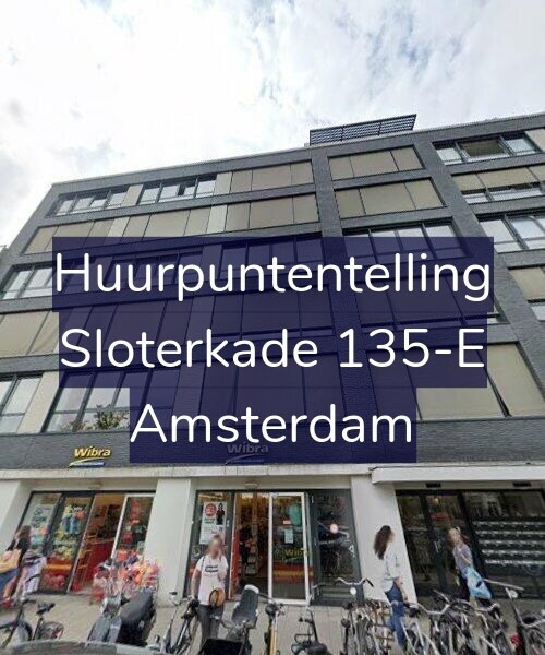 Foto gevel Huurpuntentelling voor Sloterkade 135-E, Amsterdam