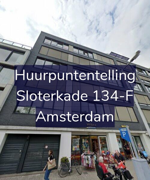 Foto gevel Huurpuntentelling voor Sloterkade 134-F, Amsterdam