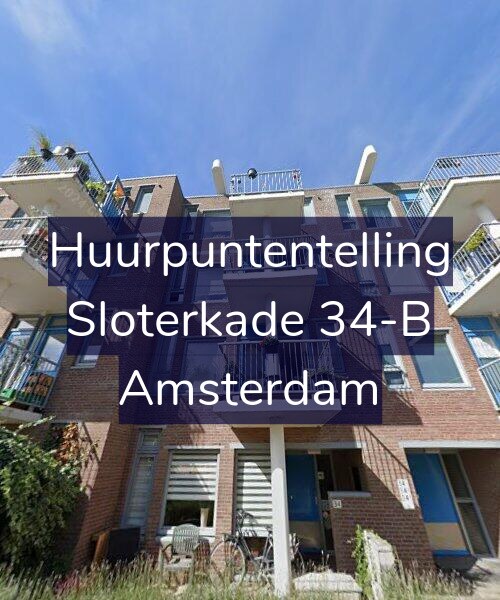 Foto gevel Huurpuntentelling voor Sloterkade 34-B, Amsterdam