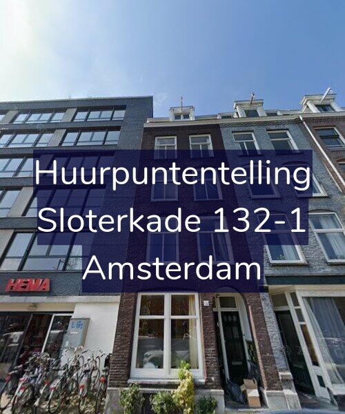 Foto gevel Huurpuntentelling voor Sloterkade 132-1, Amsterdam