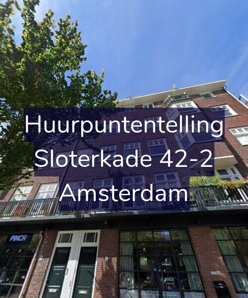 Foto gevel Huurpuntentelling voor Sloterkade 42-2, Amsterdam