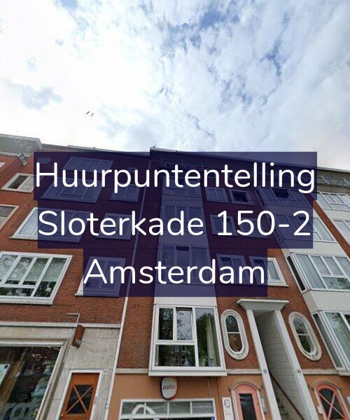 Foto gevel Huurpuntentelling voor Sloterkade 150-2, Amsterdam