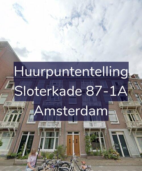 Foto gevel Huurpuntentelling voor Sloterkade 87-1A, Amsterdam