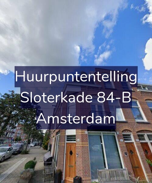 Foto gevel Huurpuntentelling voor Sloterkade 84-B, Amsterdam
