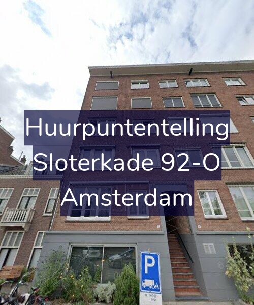 Foto gevel Huurpuntentelling voor Sloterkade 92-O, Amsterdam
