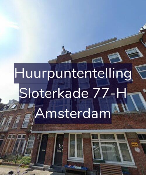 Foto gevel Huurpuntentelling voor Sloterkade 77-H, Amsterdam