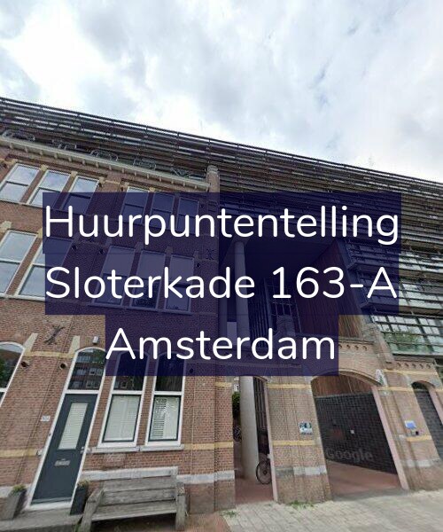 Foto gevel Huurpuntentelling voor Sloterkade 163-A, Amsterdam