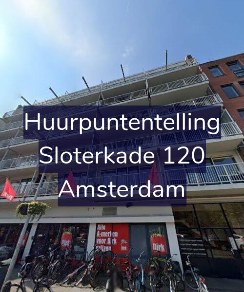 Foto gevel Huurpuntentelling voor Sloterkade 120, Amsterdam