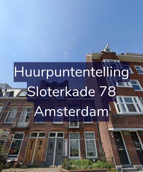 Foto gevel Huurpuntentelling voor Sloterkade 78, Amsterdam