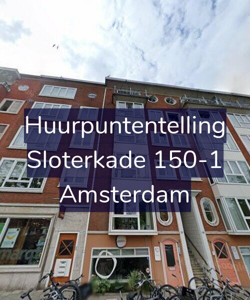 Foto gevel Huurpuntentelling voor Sloterkade 150-1, Amsterdam