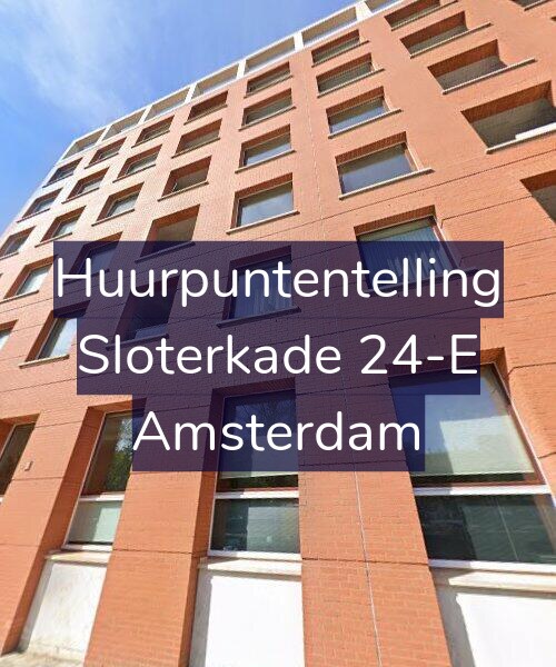 Foto gevel Huurpuntentelling voor Sloterkade 24-E, Amsterdam