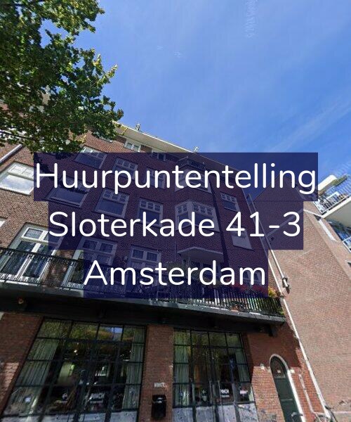 Foto gevel Huurpuntentelling voor Sloterkade 41-3, Amsterdam