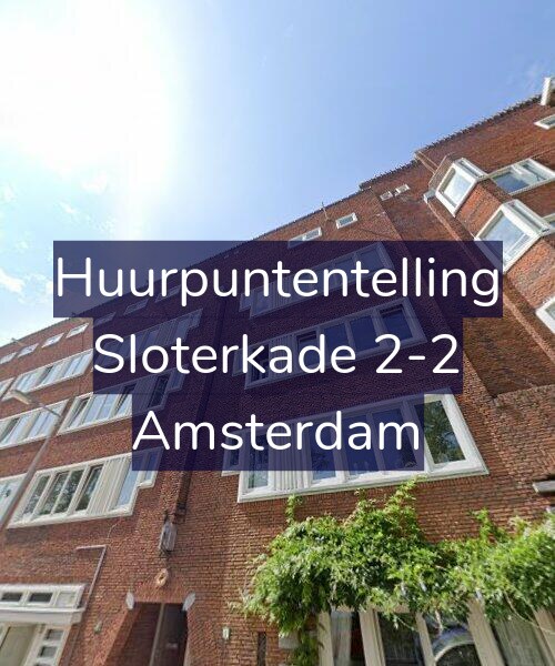 Foto gevel Huurpuntentelling voor Sloterkade 2-2, Amsterdam