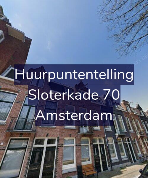 Foto gevel Huurpuntentelling voor Sloterkade 70, Amsterdam