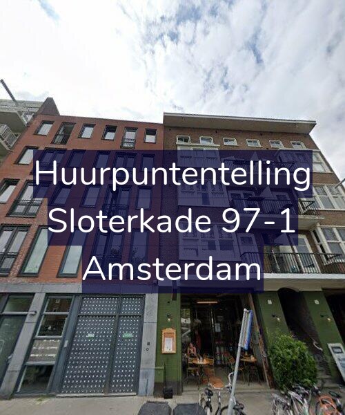 Foto gevel Huurpuntentelling voor Sloterkade 97-1, Amsterdam