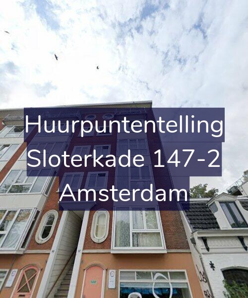 Foto gevel Huurpuntentelling voor Sloterkade 147-2, Amsterdam