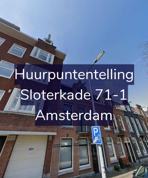 Foto gevel Huurpuntentelling voor Sloterkade 71-1, Amsterdam