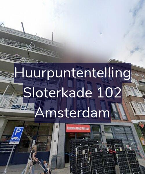 Foto gevel Huurpuntentelling voor Sloterkade 102, Amsterdam
