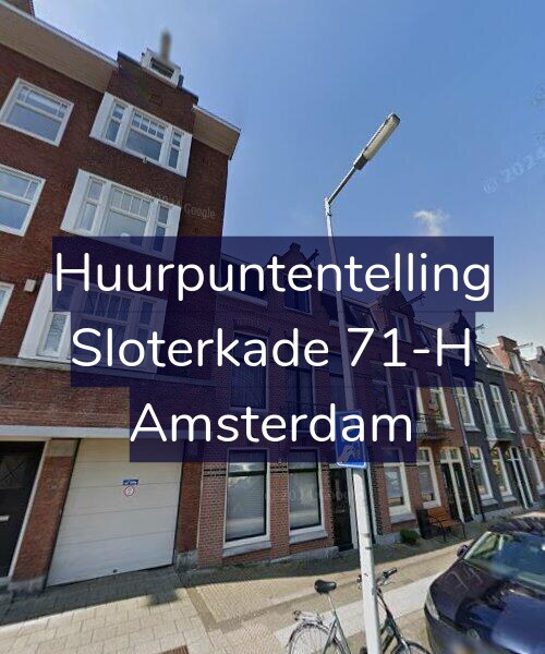 Foto gevel Huurpuntentelling voor Sloterkade 71-H, Amsterdam