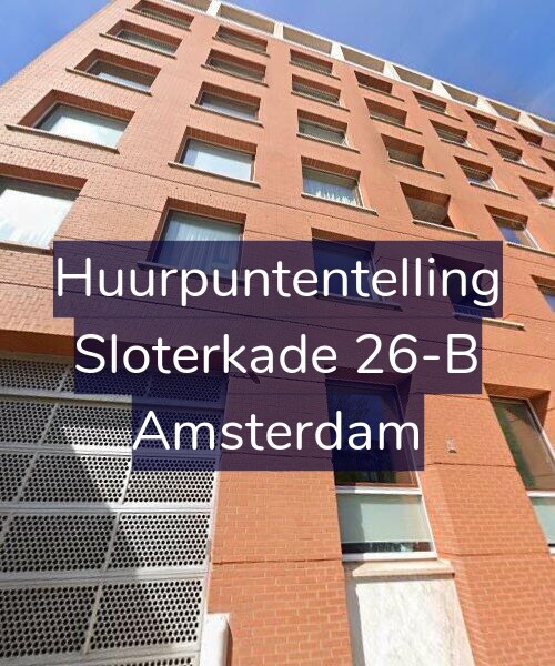 Foto gevel Huurpuntentelling voor Sloterkade 26-B, Amsterdam