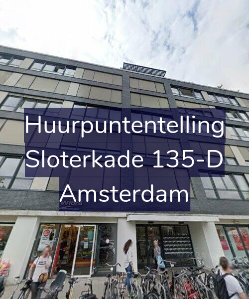 Foto gevel Huurpuntentelling voor Sloterkade 135-D, Amsterdam