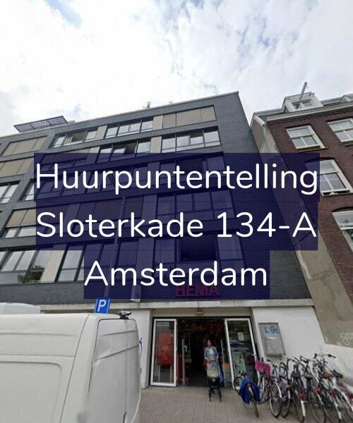 Foto gevel Huurpuntentelling voor Sloterkade 134-A, Amsterdam