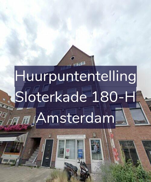 Foto gevel Huurpuntentelling voor Sloterkade 180-H, Amsterdam