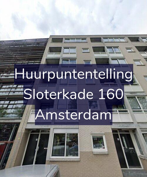 Foto gevel Huurpuntentelling voor Sloterkade 160, Amsterdam