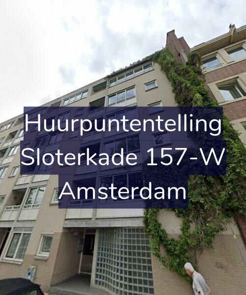Foto gevel Huurpuntentelling voor Sloterkade 157-W, Amsterdam