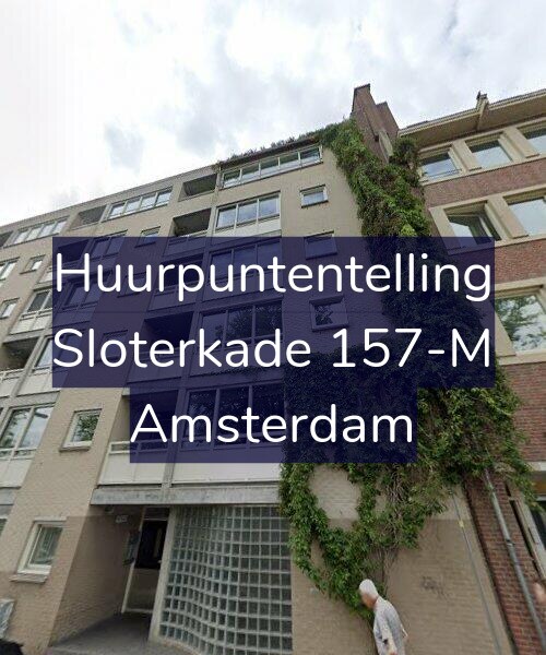 Foto gevel Huurpuntentelling voor Sloterkade 157-M, Amsterdam