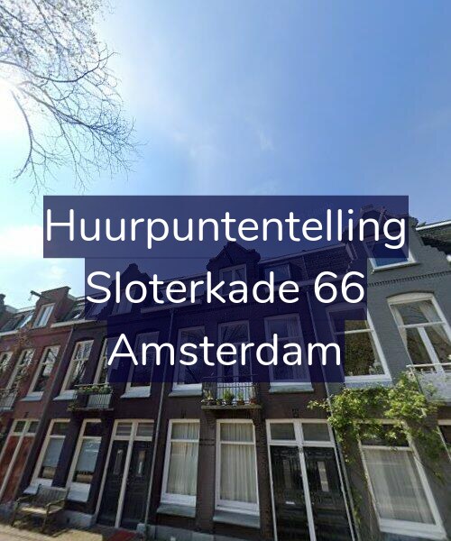 Foto gevel Huurpuntentelling voor Sloterkade 66, Amsterdam