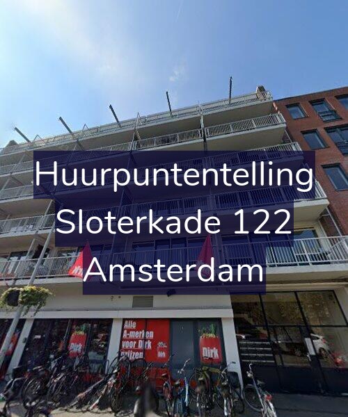 Foto gevel Huurpuntentelling voor Sloterkade 122, Amsterdam