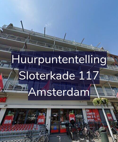 Foto gevel Huurpuntentelling voor Sloterkade 117, Amsterdam